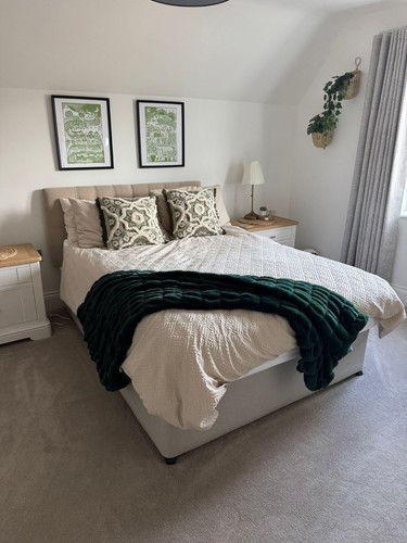 Double divan bed with mattress - double,
