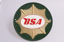 BSA Motorbike Star Green - Heavy Cast Iron Sign Plaque Vintage Retro