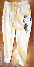 Hoodrich Cream Tracksuit Joggers Side pockets Tie Waist size M
