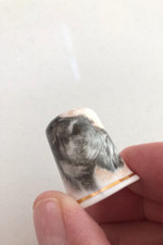 Schnauzer  Fenton china thimble