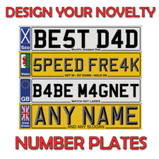 Personalized Number Plate SIGN  Kids Bike Scooters Bedroom House name Jokes toys