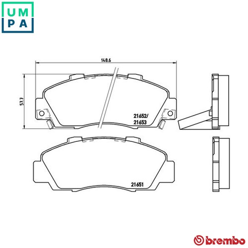 Brake pad set disc - brake,
