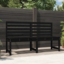 WALPLUS Garden Bench Black