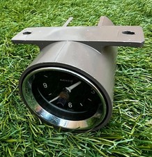 Classic Vintage Car Kienzle 12V Clock W.Germany Dashboard Mounted Chrome Bezel