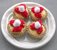 Hand knitted strawberry - knitted, &