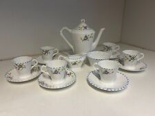 Vintage Plant Tuscan China Coffee Set