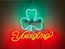 Yuengling Beer Clover Acrylic 20" Neon Light Sign Lamp Bar Open Wall Decor
