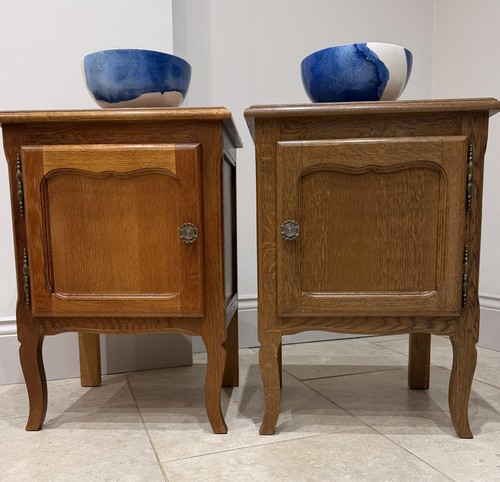 Pair french oak louis style - xv,
