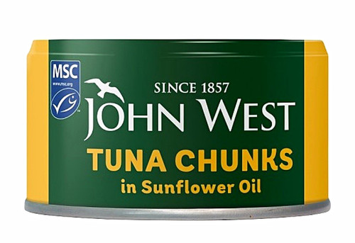 John west tuna chunks - tuna, in