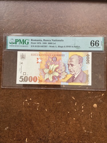 5000 lei 1998 romanian - 1998,