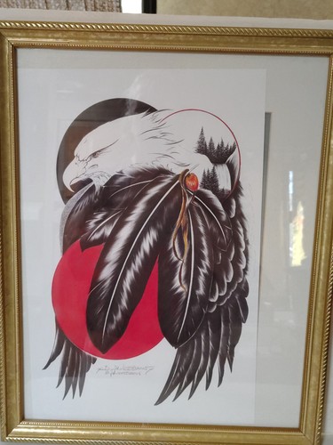 Indian eagle painting tattoo - indian,