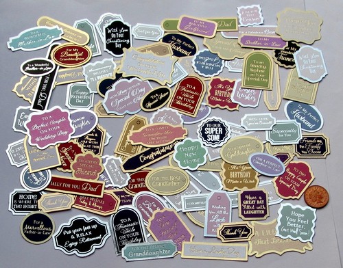 Hunkydory foiled sentiments - hunkydory,