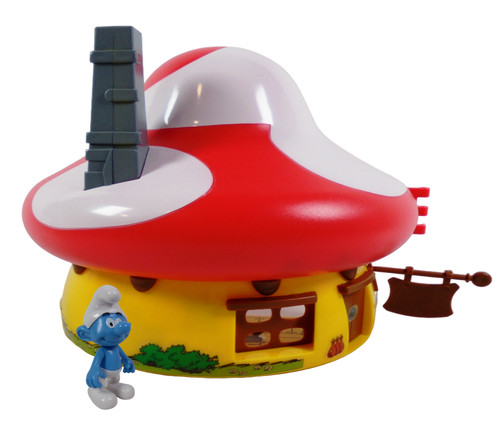 Smurfs house with - smurfs',