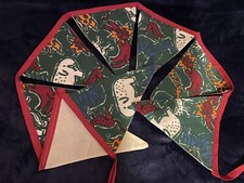 Fabric WILD Animals JUNGLE BUNTING Handmade Zoo Animals Decoration