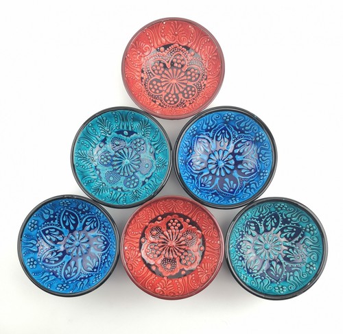 Hand painted ceramic bowls - ceramic, bowls(12