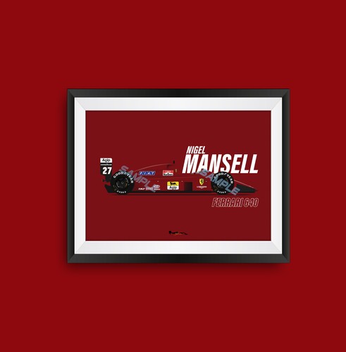 Nigel mansell ferrari 640 - nigel,