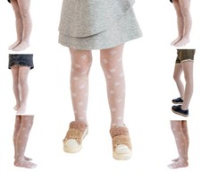 Girls Sheer Beautifull Pattern Tights Party Special Occasion Everyday