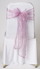Dusky Lavender Pink Organza