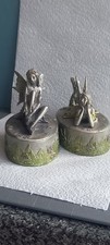 2 Pewter Tooth Fairy Vintage