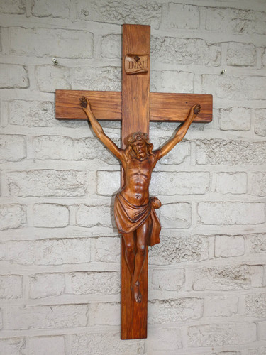 Antique wood carved - xl, 29.3"