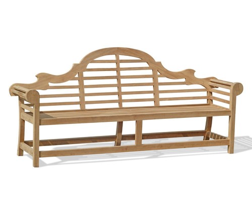 Teak outdoor decorative bench - teak,