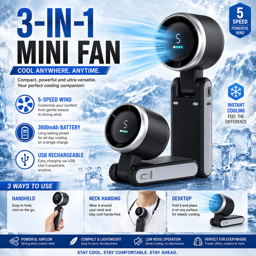 Turbo foldable fan - turbo,