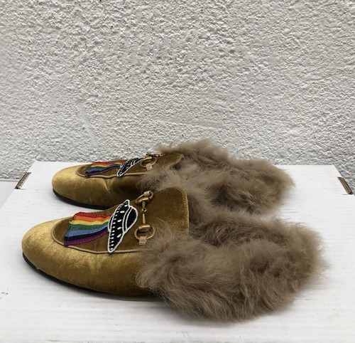 Gucci princetown velvet - gucci,
