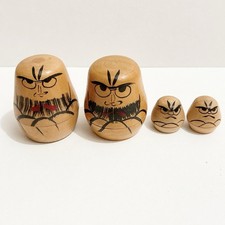 Daruma Kokeshi Doll Set of 4