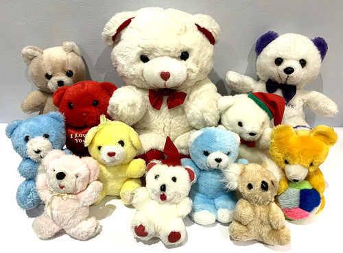 Vintage plush soft toys teddy - vintage,
