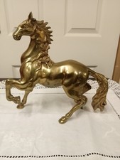 Large Cast Brass Stallion