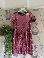 Red Herring Pink Sequin Party/Cocktail Dress, Size 8