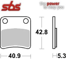 209HF Brake Pads Parking SBS
