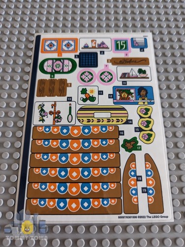 Lego friends sticker sheet - friends,