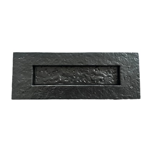 Letter plate cast iron front - letter,