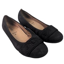 Gabor Hovercraft Suede Flats Shoes Slip On Deep Purple UK6 Pumps