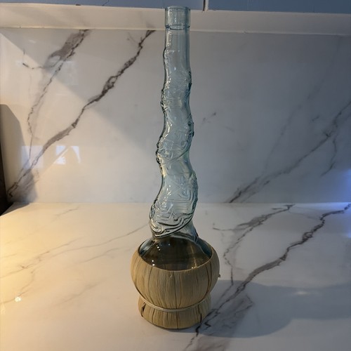 Vintage twisted glass bottle - twisted,