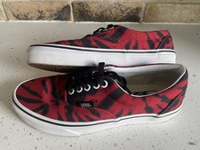Vans Trainers tie dye tango red canvas UK Size 6 ( good / used condition) 
