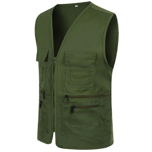 Mens multi pocket utility vest - multi-pocket,