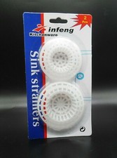 2 X PLASTIC SINK BATH PLUG