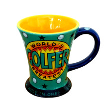 Worlds Greatest Golfer Mug Hole In One XPRESSIONS Latte Cappuccino Tea Coffee