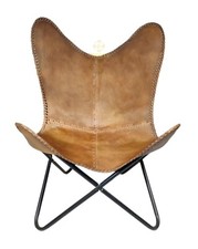 Butterfly Chair Brown Leather