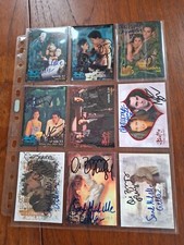 Bufffy The Vampire Slayer And Angel Hand Signed Cards