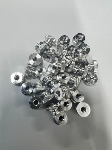 Knurled thumb nut - knurled,