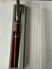 Parker Fibre Tip (needs Refill) Burgundy Silver Cap