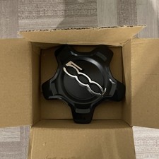 Fiat 500X Alloy Wheel Centre Cap BLACK  Single  with securing clip 735626311