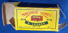 Matchbox Lesney Series No. 74 - Mobile Canteen - ORIGINAL EMPTY BOX ONLY