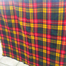Vintage Tartan Royal Scots Throw, Travel Rug