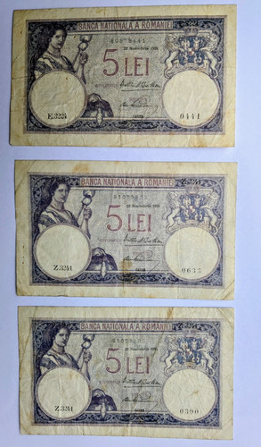 Set romania 5 lei - set,