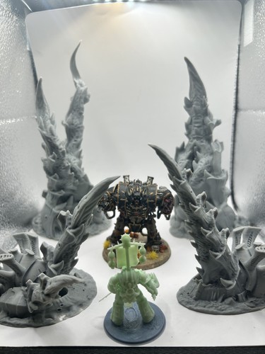 Tyranid terrain scenery lot - scenery,