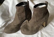 H&M Taupe Faux Suede Chelsea